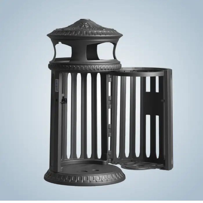 cestino cestò esa in hdpe aperto